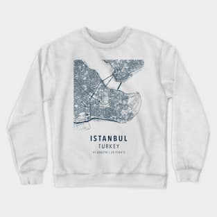 istanbul simple map Crewneck Sweatshirt